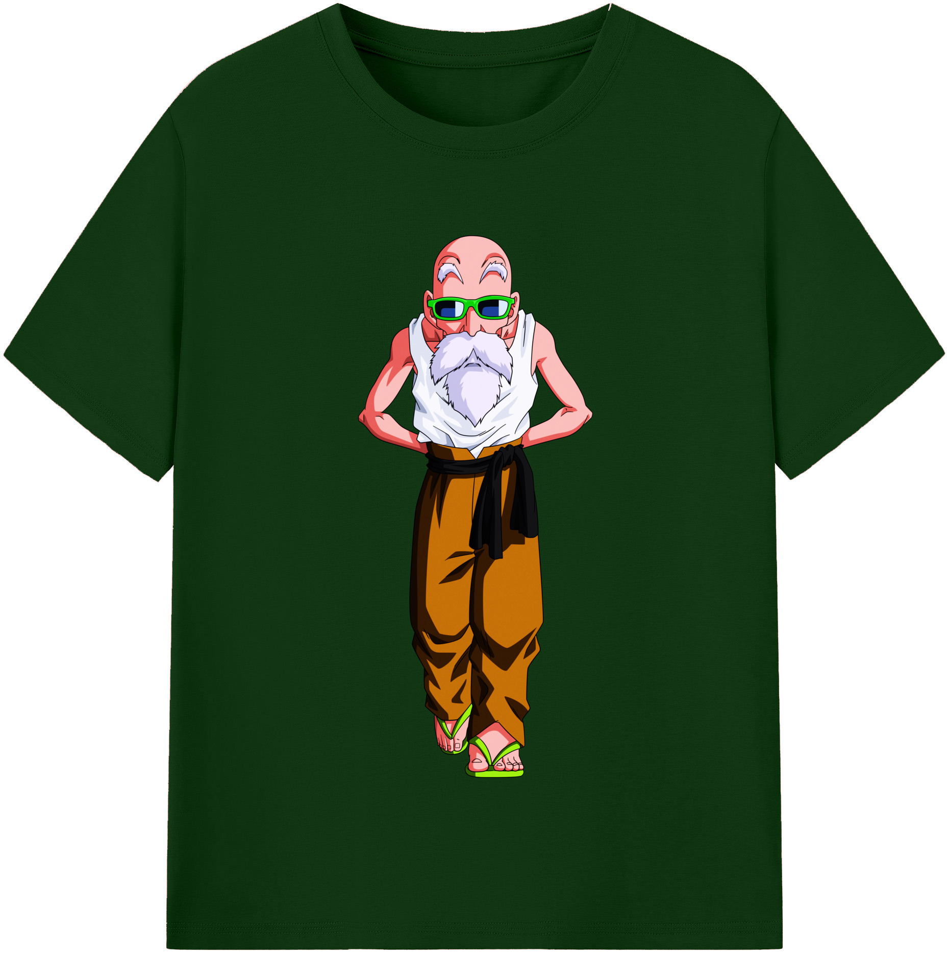 （画像用） ドラゴンボール 亀仙人（かめせんにん） DRAGON BALL Master Roshi Kame Sennin 綿100％半袖Tシャツ（フロントプリント）